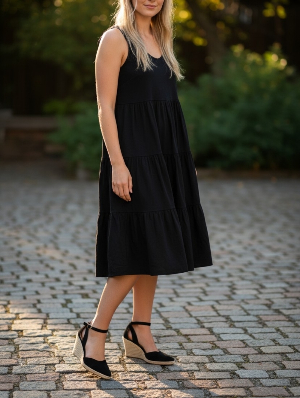Classic Black Pointed Toe Slingback Heels